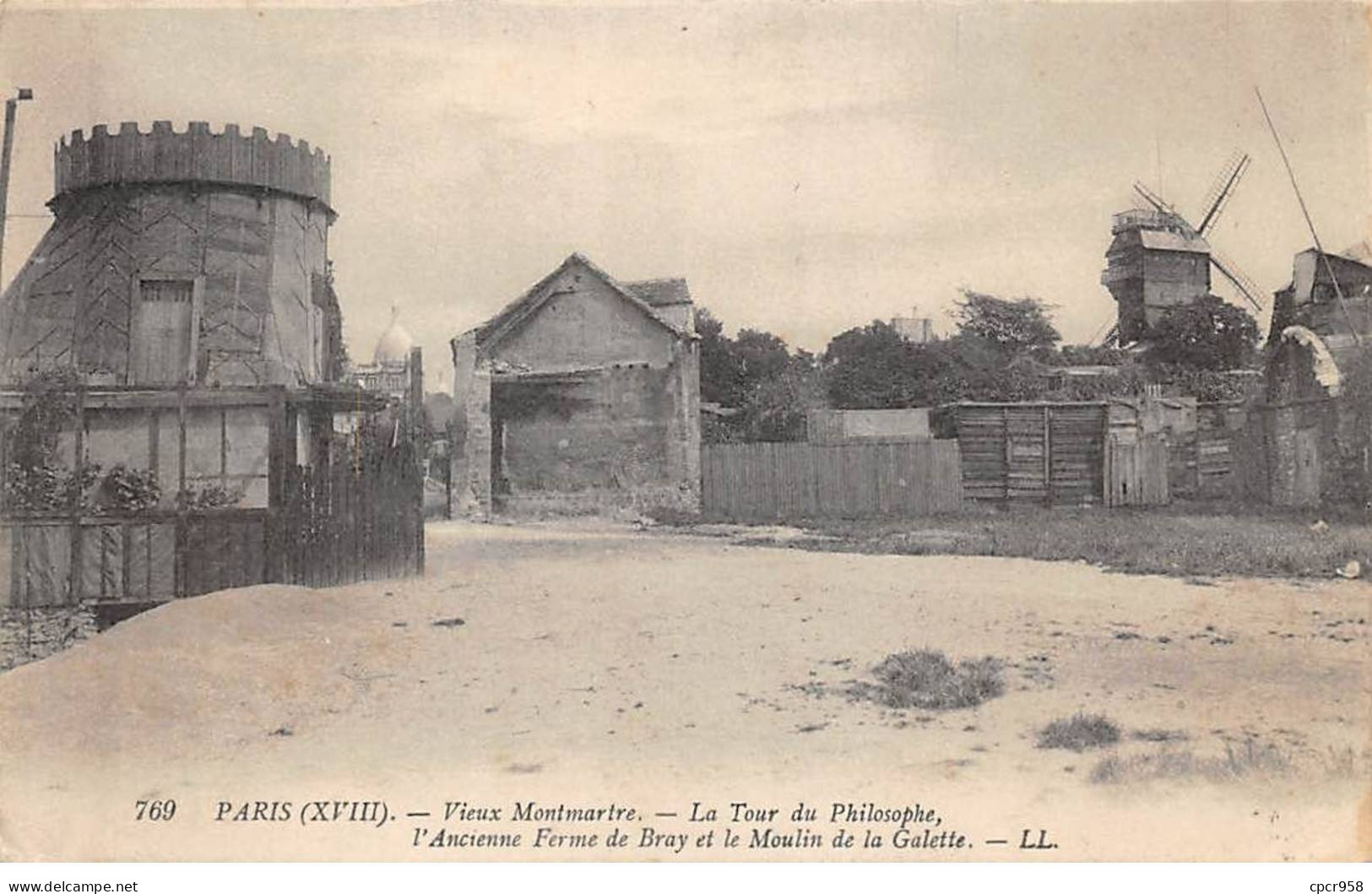 75018 - PARIS - SAN57223 - Vieux Montmartre -La Tour Du Philosophe - L'ancienne Ferme De Bray Et Le Moulin De La Galette - Arrondissement: 18