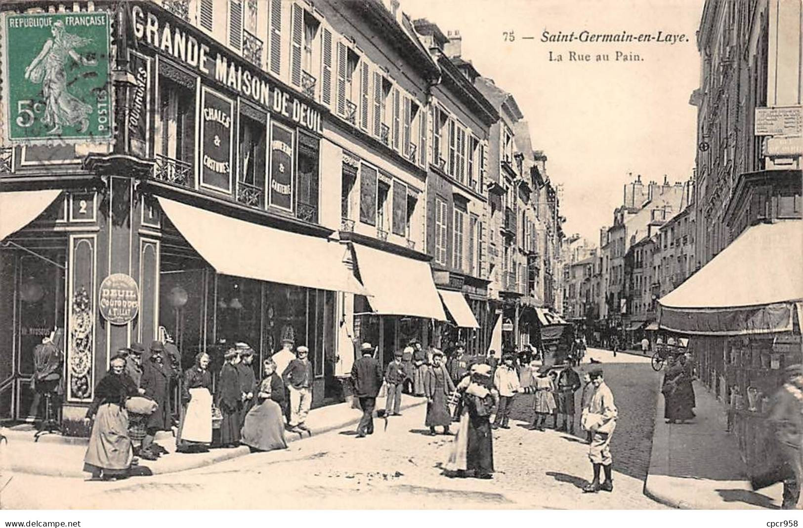 78 - SAINT GERMAIN EN LAYE - SAN57396 - La Rue Au Pain - St. Germain En Laye