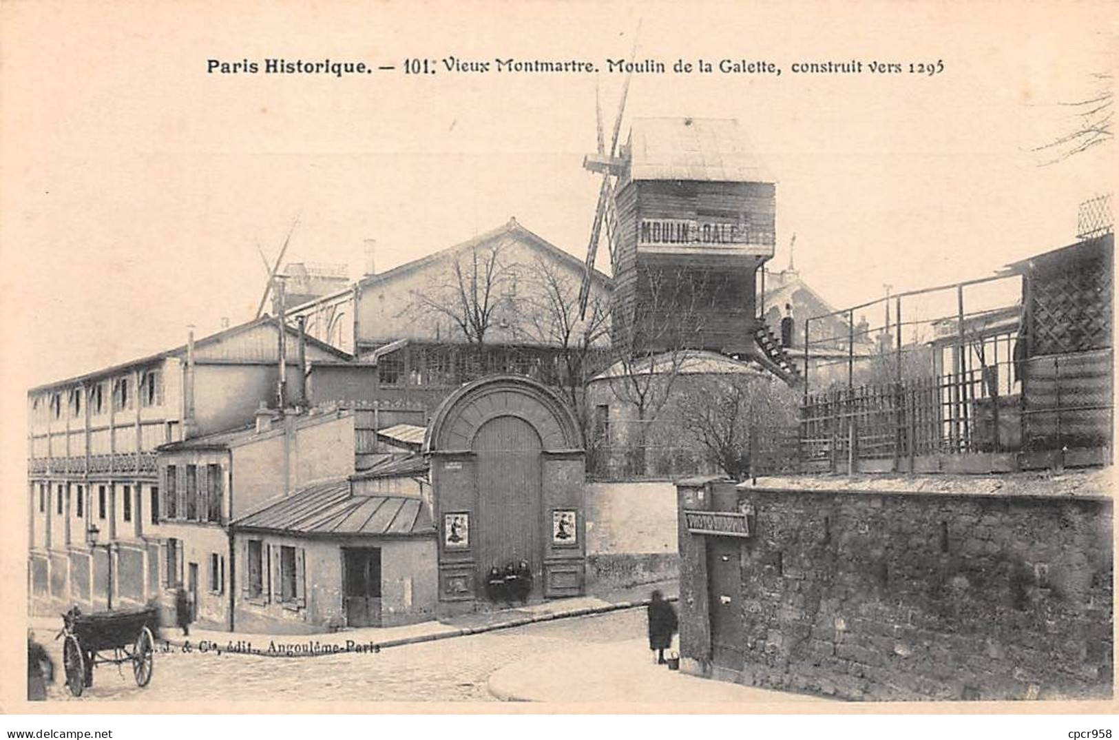 75018 - PARIS - SAN57235 - Vieux Montmartre - Moulin De La Galette Construit Vers 1295 - Paris Historique - Arrondissement: 18