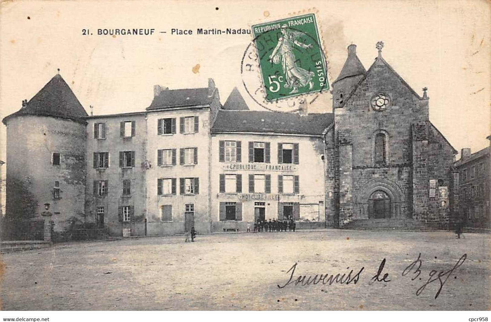 23 - BOURGANEUF - SAN44573 - Place Martin Nadau - Bourganeuf