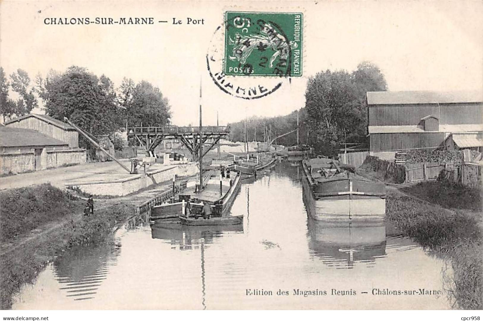 51 - CHALONS SUR MARNE - SAN47478 - Le Port - Péniche - Châlons-sur-Marne