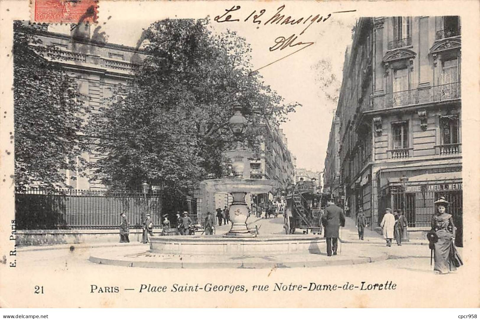 75009 - PARIS - SAN50698 - Place Saint Georges - Rue Notre Dame De Lorette - Arrondissement: 09