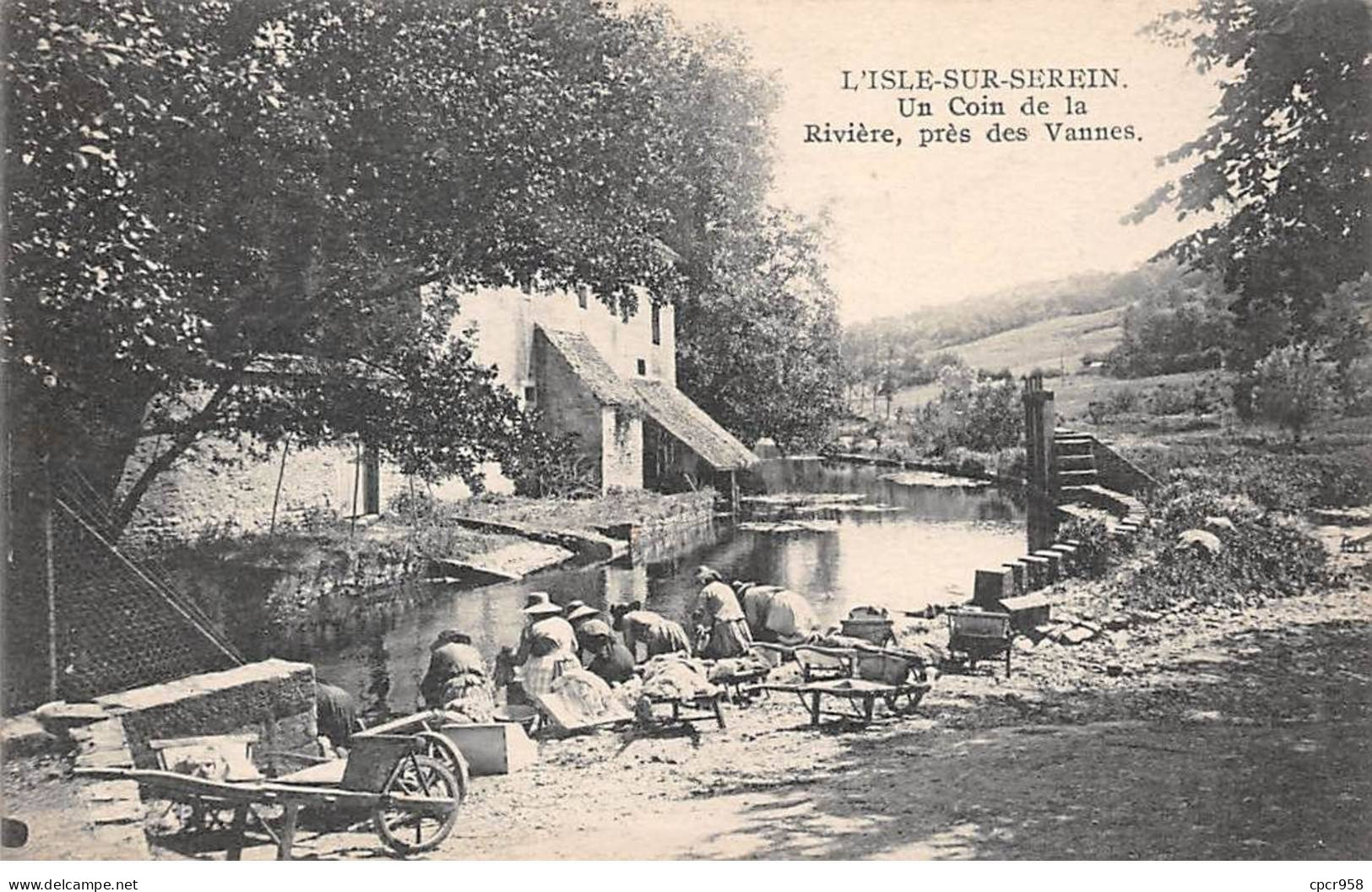 89 - L ISLE SUR SEREIN - SAN50875 - Un Coin De La Rivière - Près Des Vannes - L'Isle Sur Serein