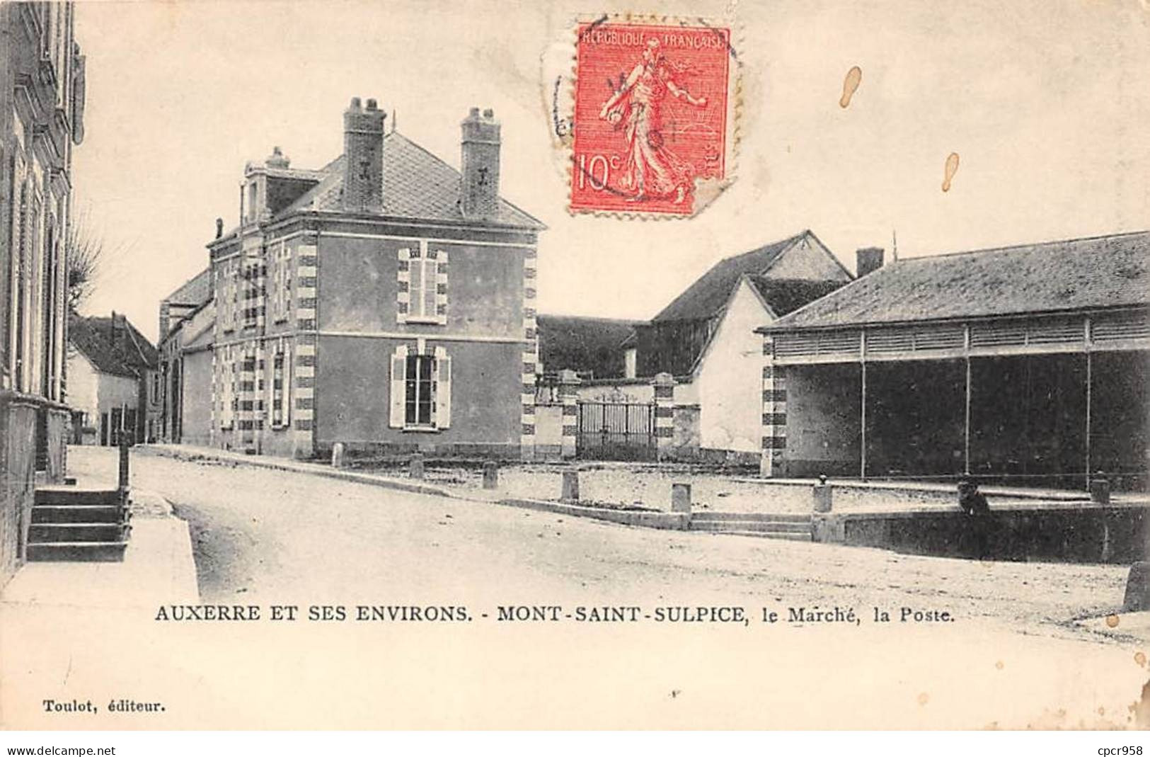 89 - AUXERRE - SAN50882 - Et Ses Environs - Mont Saint Sulpice - Le Marché - La Poste - Auxerre