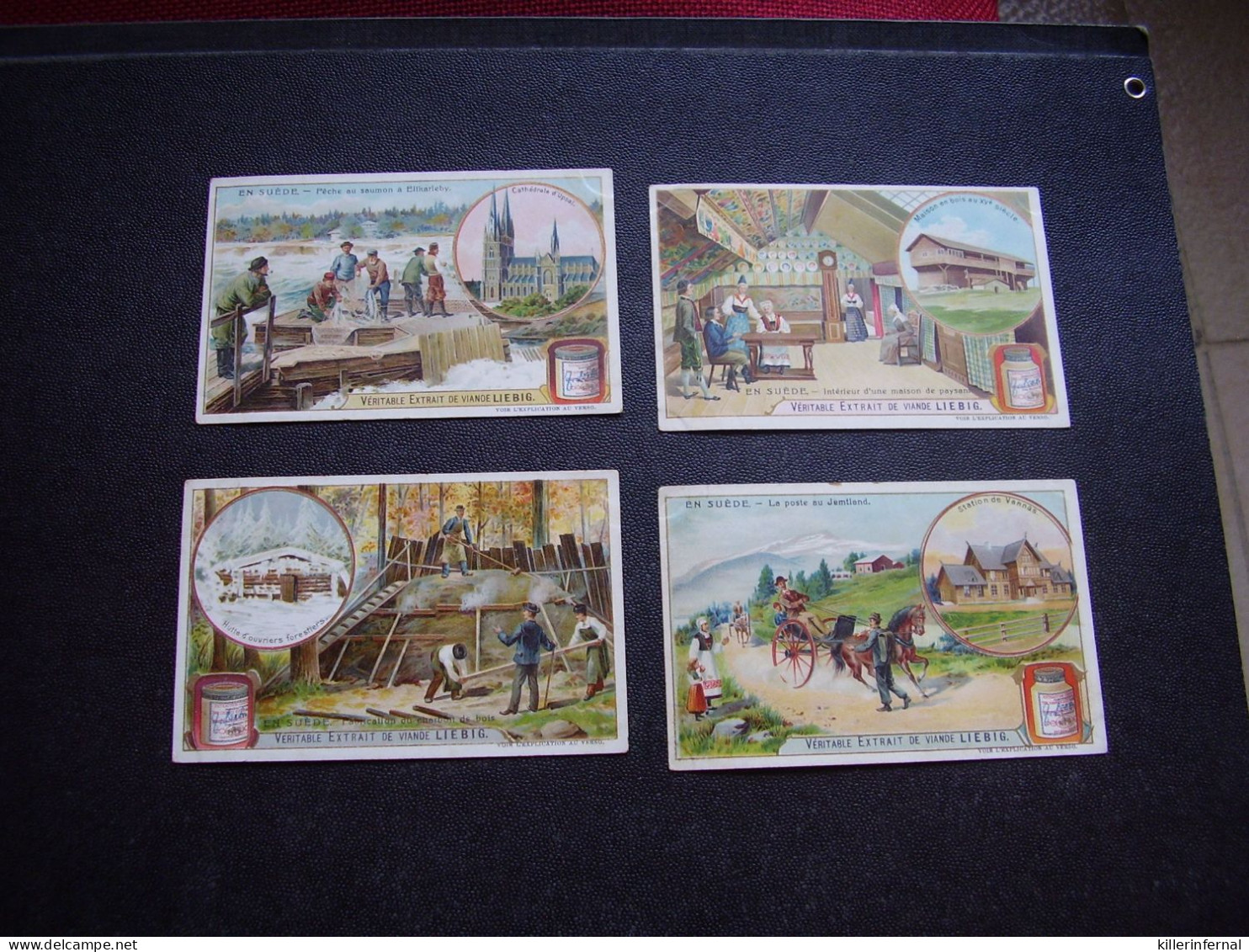 Original Old Cards Chromos Liebig S 869 En Suède - Liebig