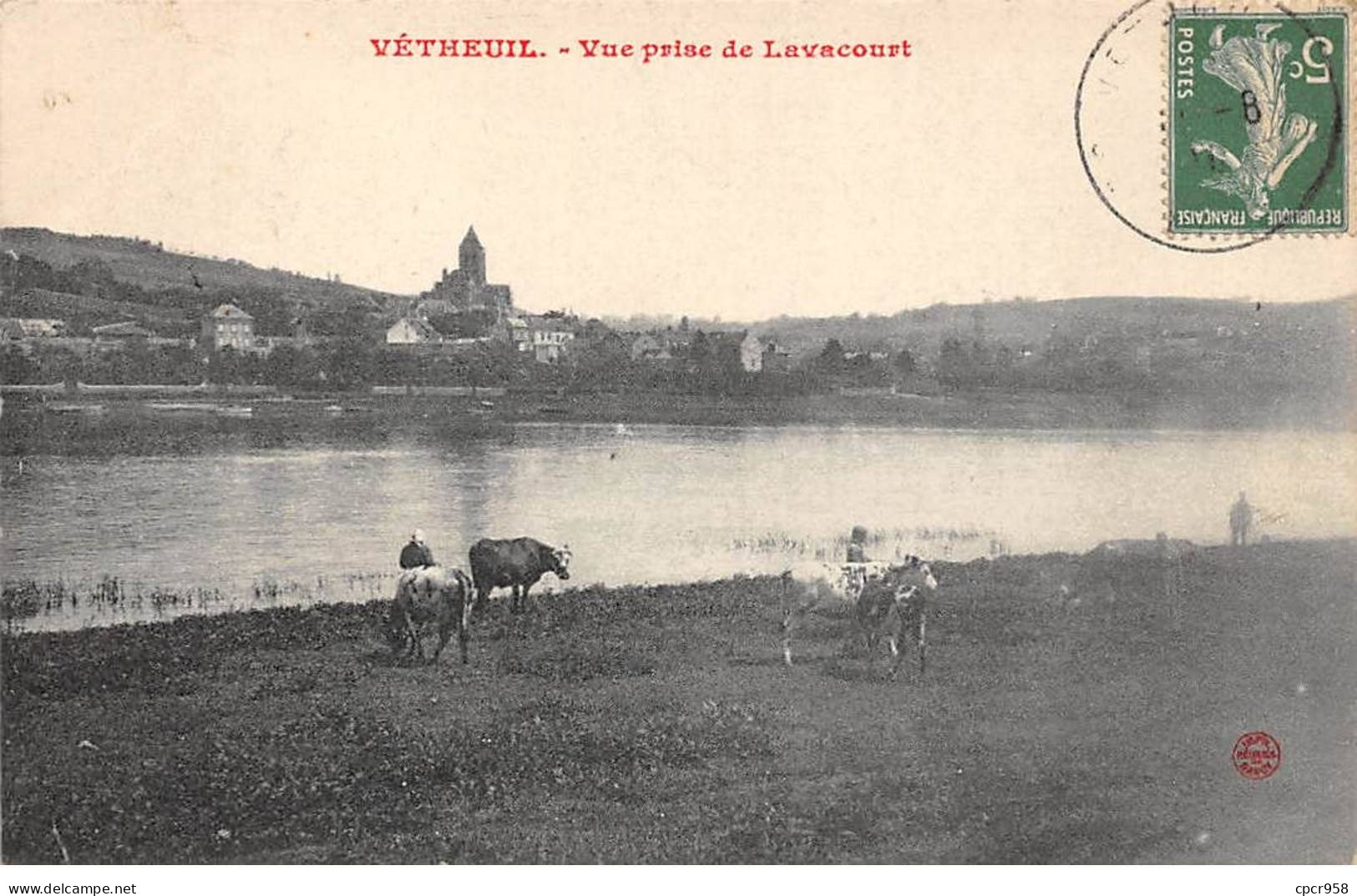 95 - VETHEUIL - SAN50933 - Vue Prise De Lavacourt - Vetheuil