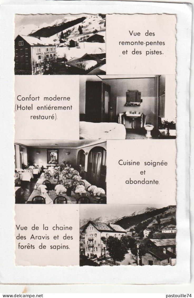 Carte Photo : 13,8 X 8,8  -  HOTEL  SAINT-JOSEPH  -  LA  CLUSAZ (multivues) - La Clusaz