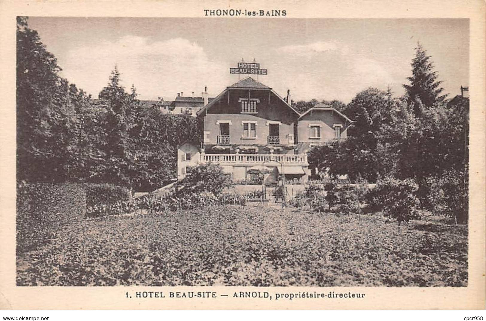 74 - THONON LES BAINS - SAN53210 - Hôtel Beau Site - Arnold, Propriétaire Directeur - Thonon-les-Bains