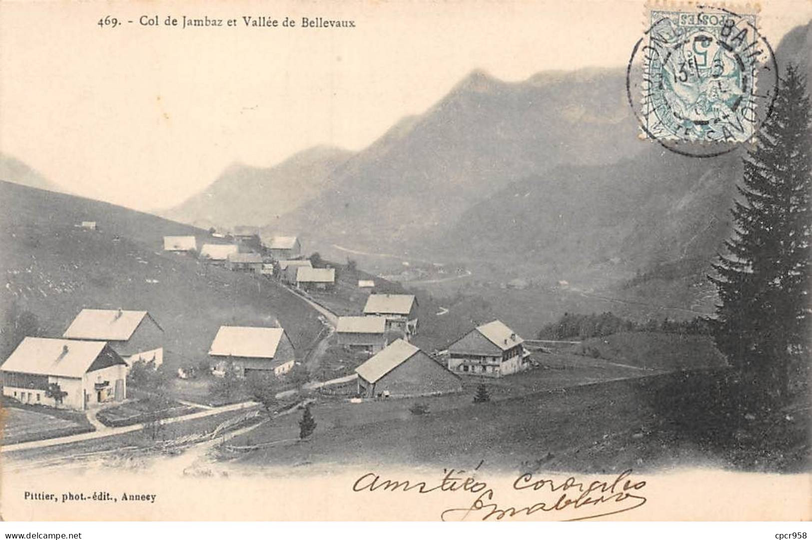 74 - BELLEVAUX - SAN53217 - Col De Jambaz Et La Vallée - Bellevaux