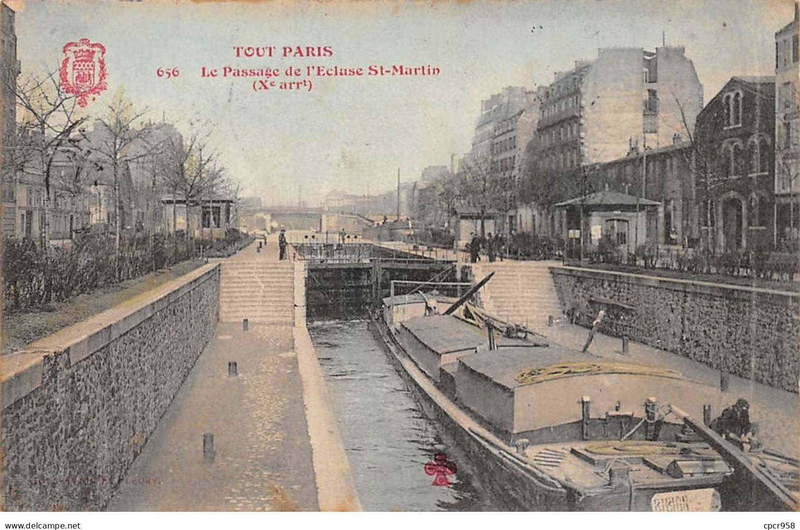 75010 - PARIS - SAN53245 - Le Passage De L'Ecluse St Martin - Péniche - En L'état - Distrito: 10