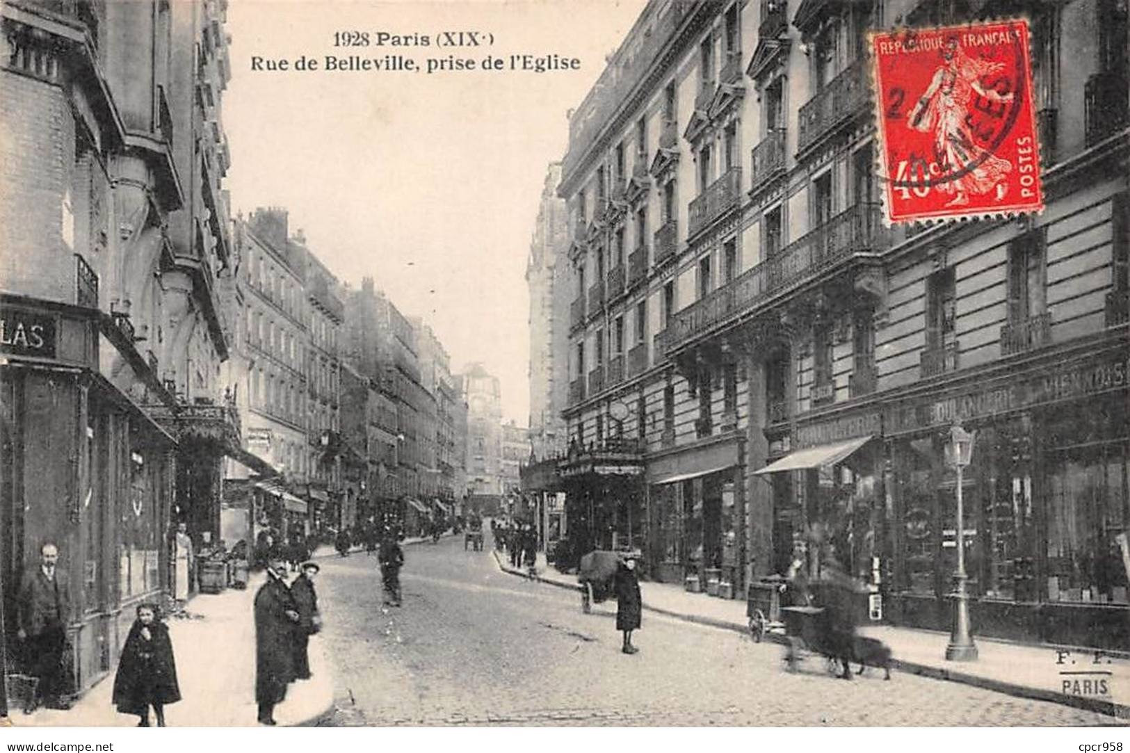 75019 - PARIS - SAN53269 - Rue De Belleville - Prise De L'Eglise - Arrondissement: 19
