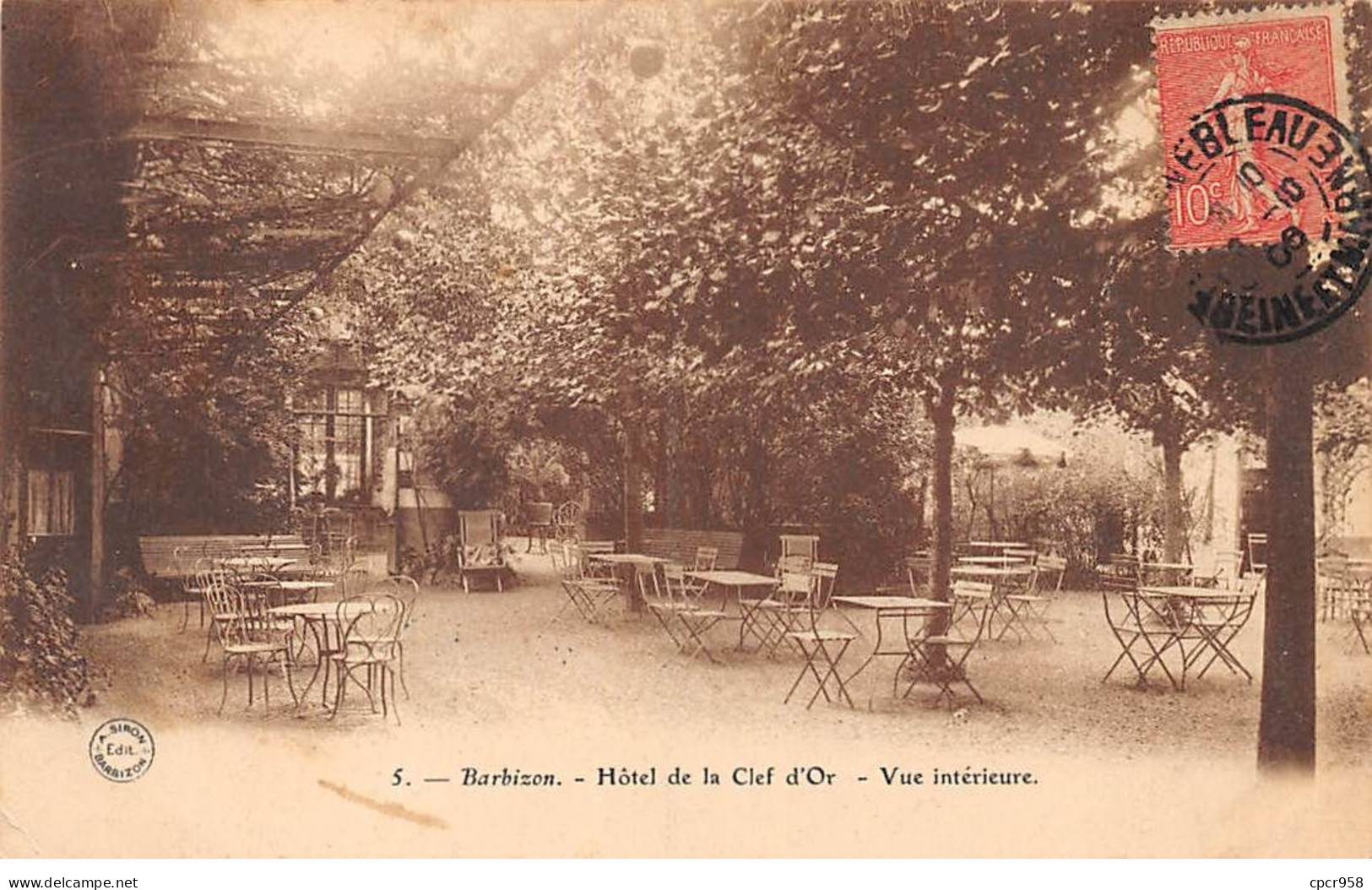 77 - BARBIZON - SAN53338 - Hôtel De La Clef D'Or - Vue Intérieure - Barbizon
