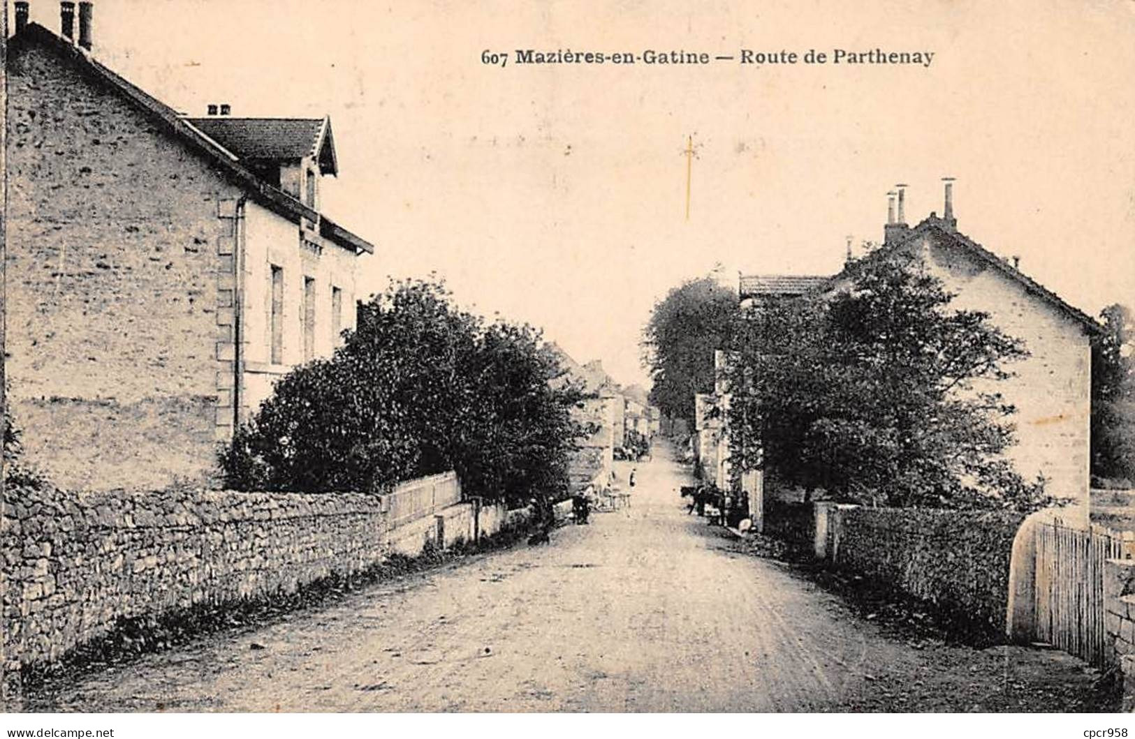 79 - MAZIERES EN GATINE - SAN53390 - Route De Parthenay - Mazieres En Gatine