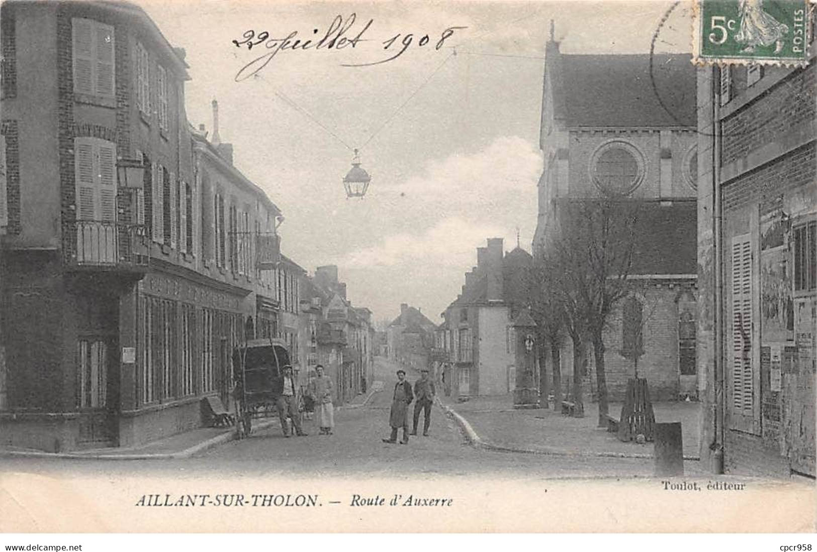 89 - AILLANT SUR THOLON - SAN53480 - Route D'Auxerre - Aillant Sur Tholon