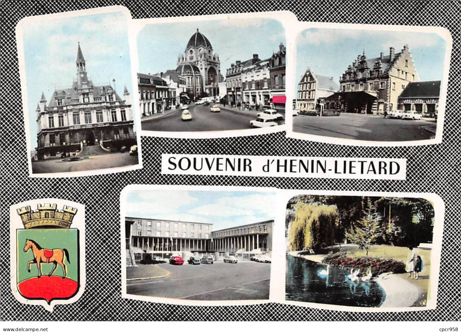 62 .n° Kri11026. Henin Lietard . Multivue    . N°62 H29 116 . Edition Sofer  .   Sm 10X15 Cm . - Henin-Beaumont
