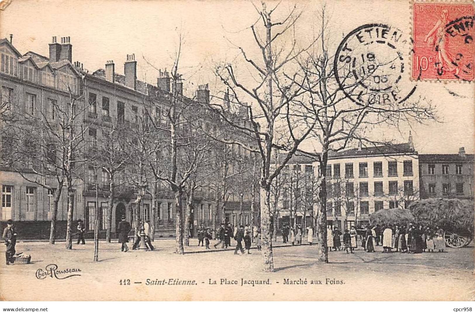 42 - SAINT ETIENNE - SAN47397 - La Place Jacquard - Marché Aux Foins - Saint Etienne