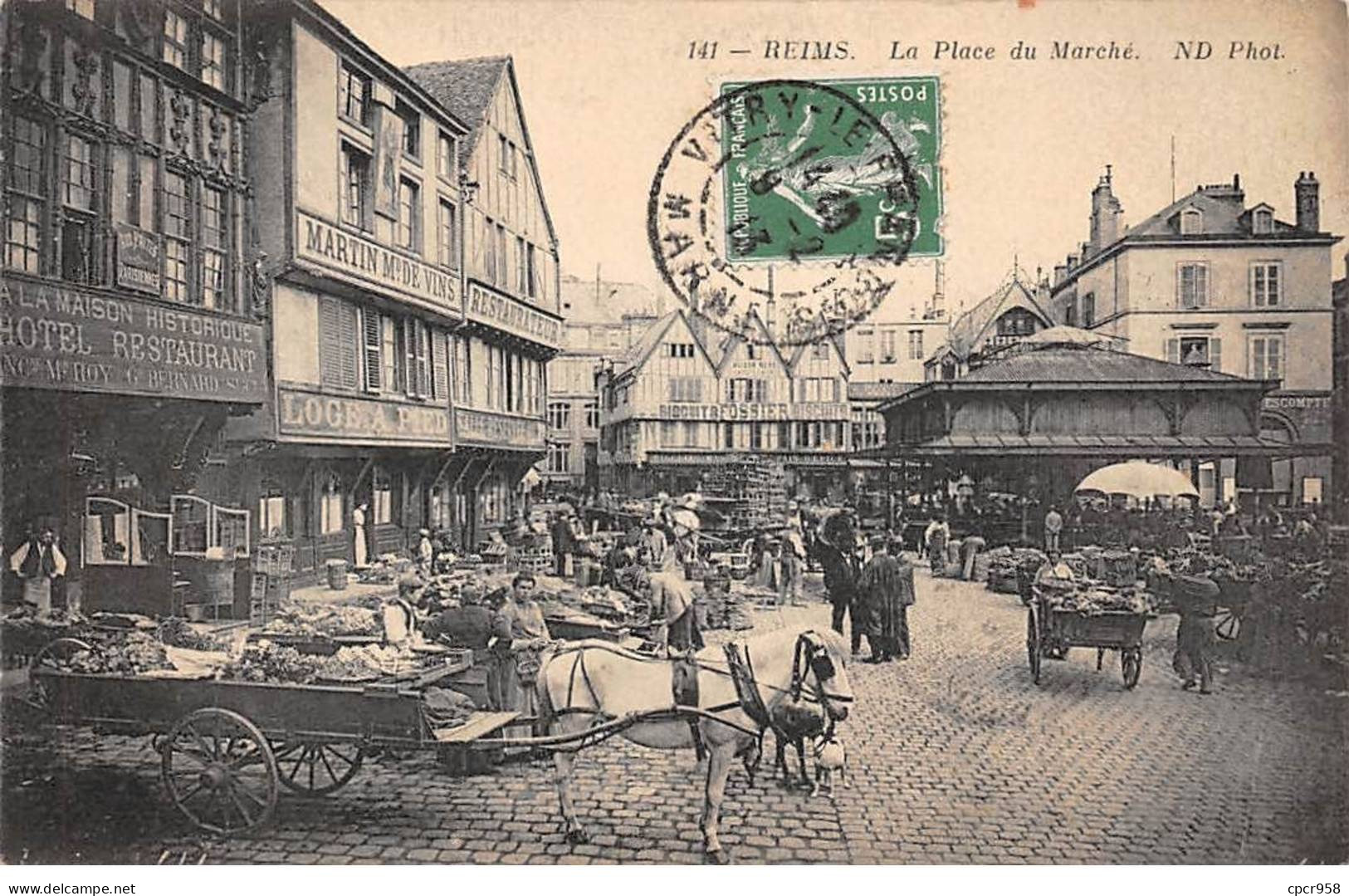 51 - REIMS - SAN47470 - La Place Du Marché - Reims