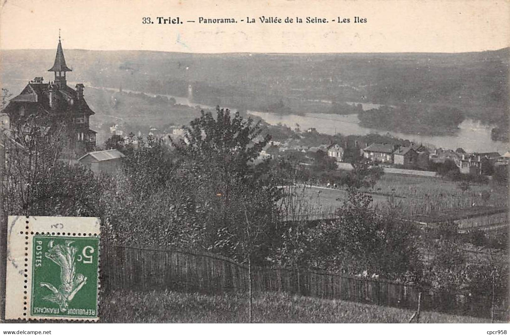 78 - TRIEL - SAN49416 - Panorama - La Vallée De La Seine - Les Iles - Triel Sur Seine