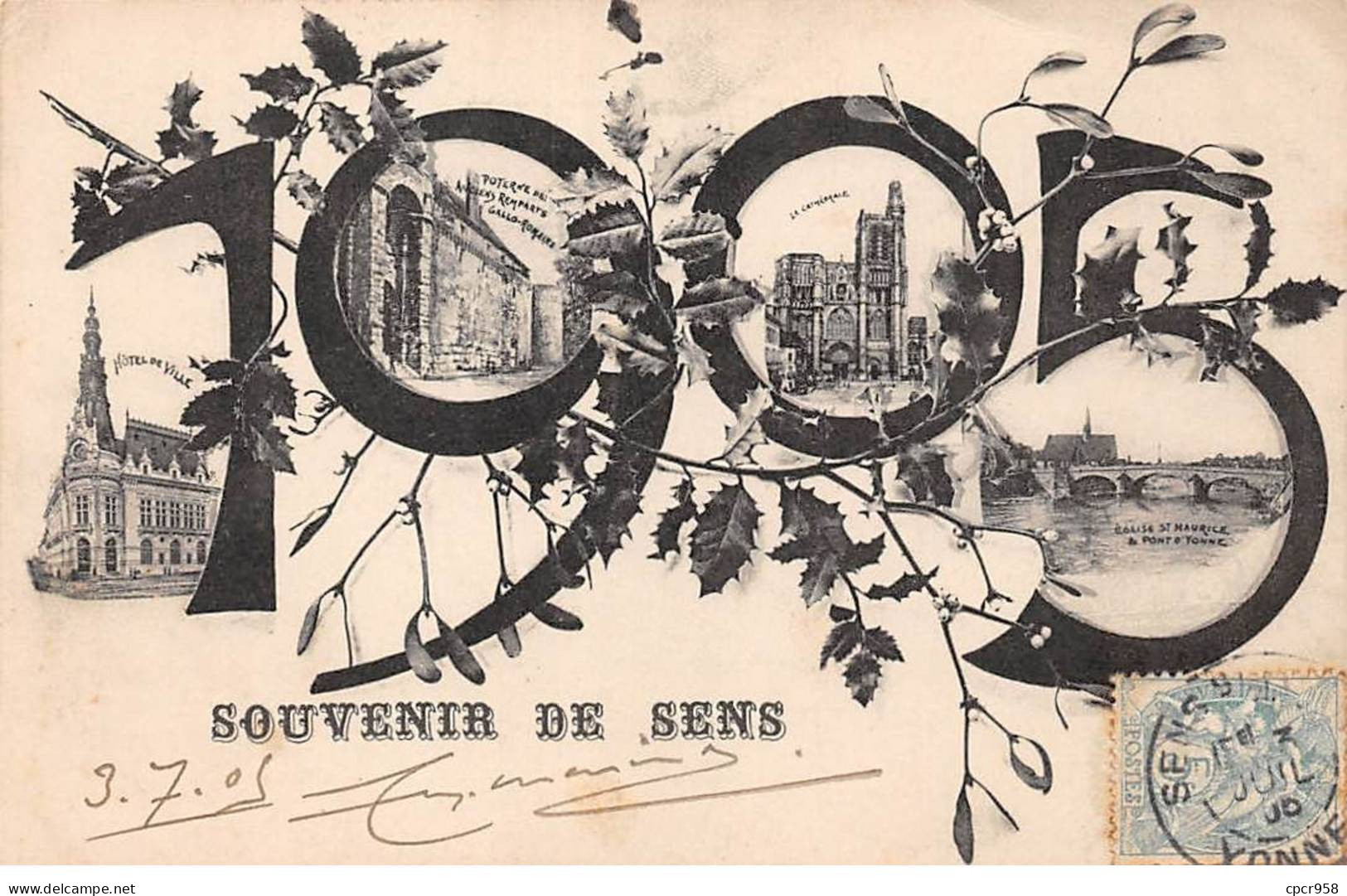 89 - SENS - SAN49497 - Souvenir - 1905 - Sens