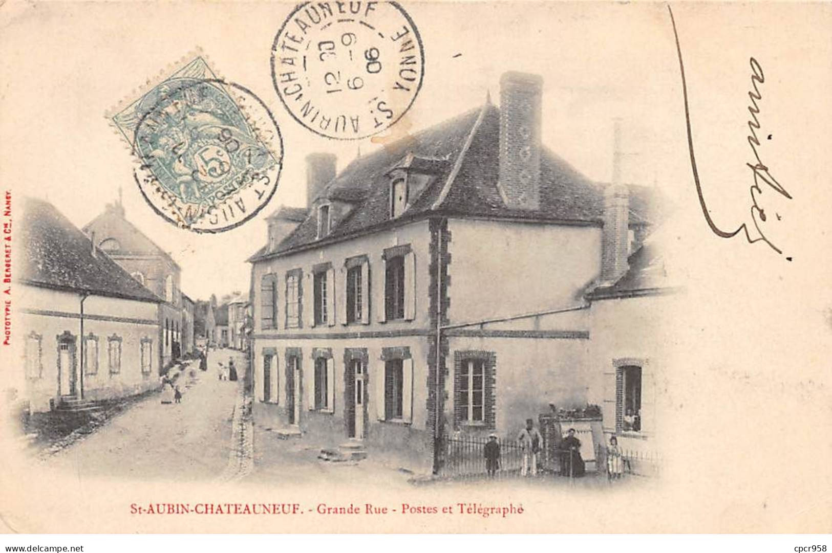 89 - ST AUBIN CHATEAUNEUF - SAN49505 - Grande Rue - Postes Et Télégraphe - Autres & Non Classés