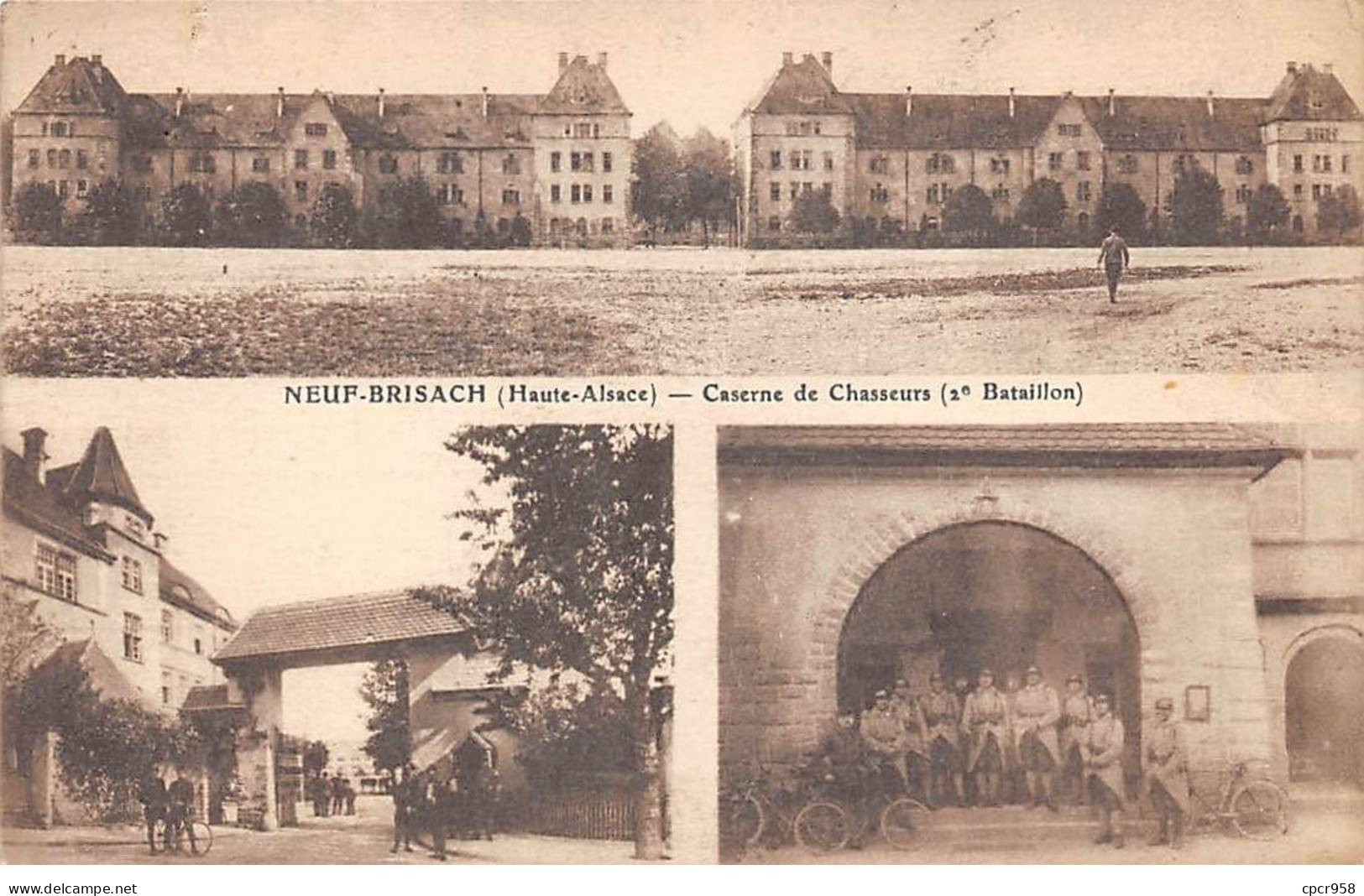 68 - NEUF BRISACH - SAN50652 - Caserne De Chasseurs (2e Bataillon) - Neuf Brisach