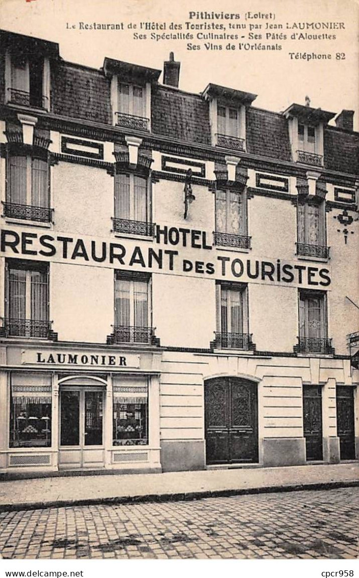 45 - PITHIVIERS - SAN55169 - Le Restaurant De L'Hôtel Des Touristes Tenu Par Jean Laumonier - Pithiviers