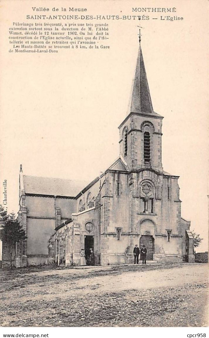 08 - MONTHERME - SAN56689 - Vallée De La Meuse - Saint Antoine Des Hauts Buttés - L'Eglise - Montherme