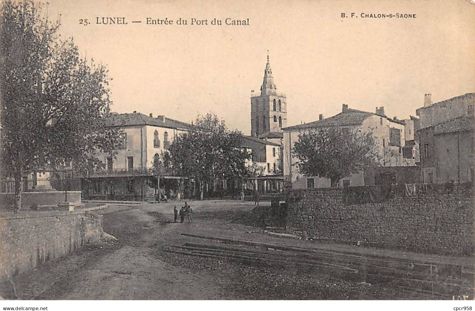 34 - LUNEL - SAN56972 - Entrée Du Port Du Canal - Pli - Lunel
