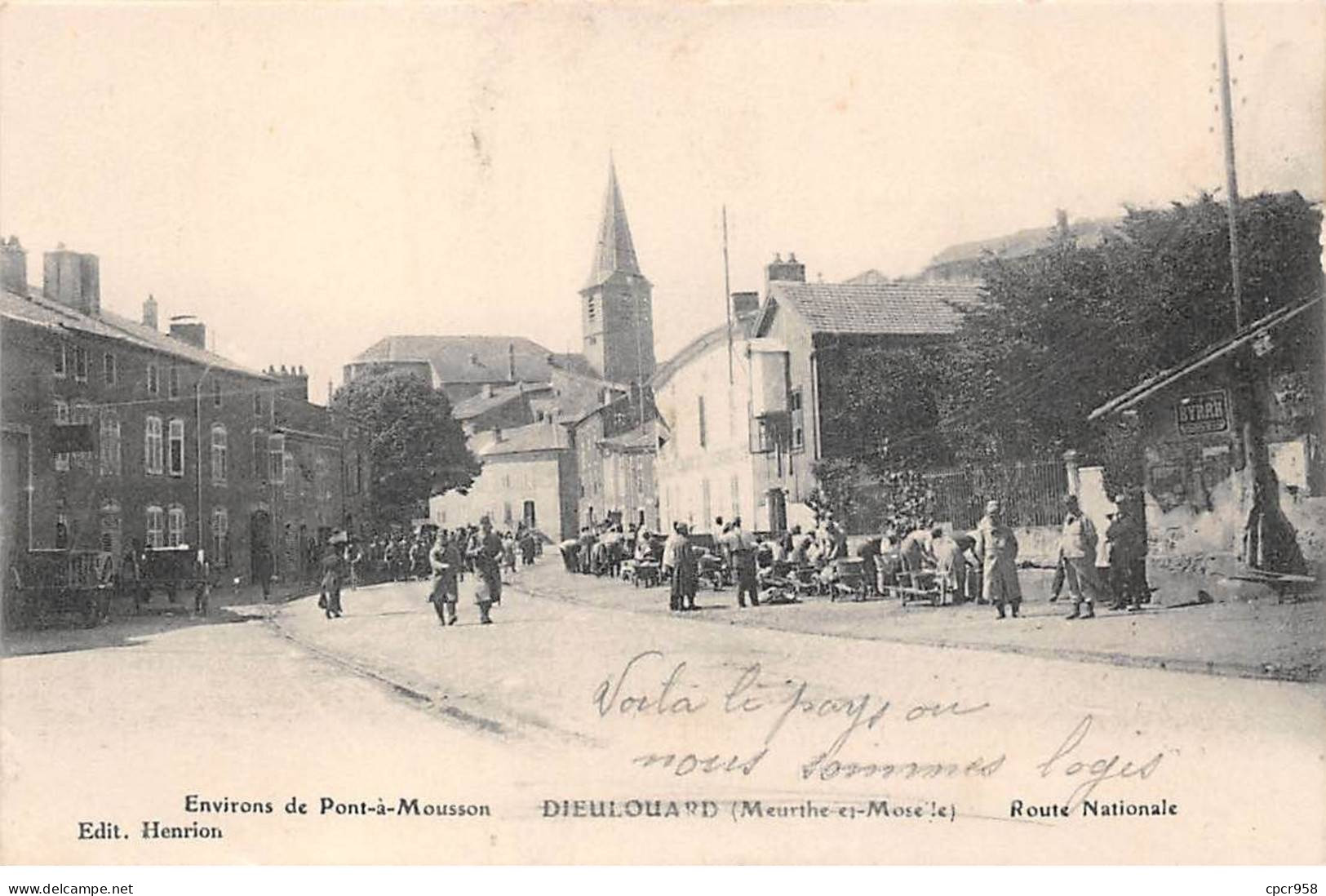 54 - DIEULOUARD - SAN57069 - Environs De Pont à Mousson - Route Nationale - Marché - Dieulouard