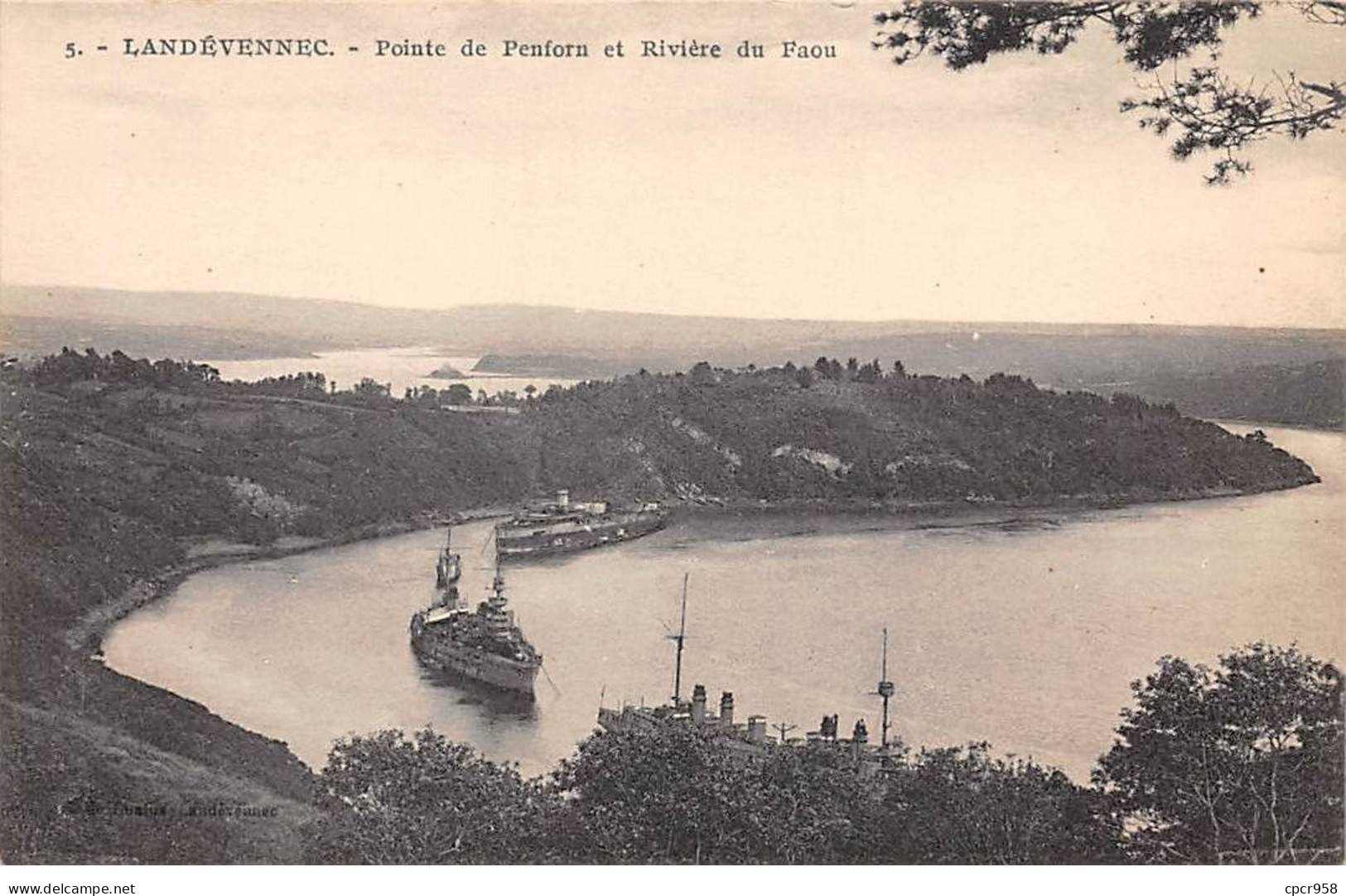 29 - LANDEVENNEC - SAN52605 - Pointe De Penforn Et Rivière Du Faou - Landévennec