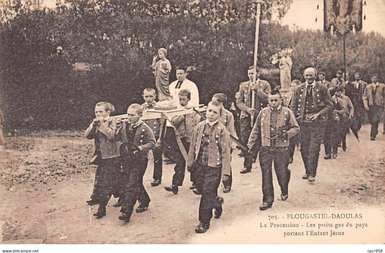 29 - PLOUGASTEL DAOULAS - SAN52594 - La Procession - Les Petits Gas Du Pays Portant L'Enfant Jésus - Plougastel-Daoulas