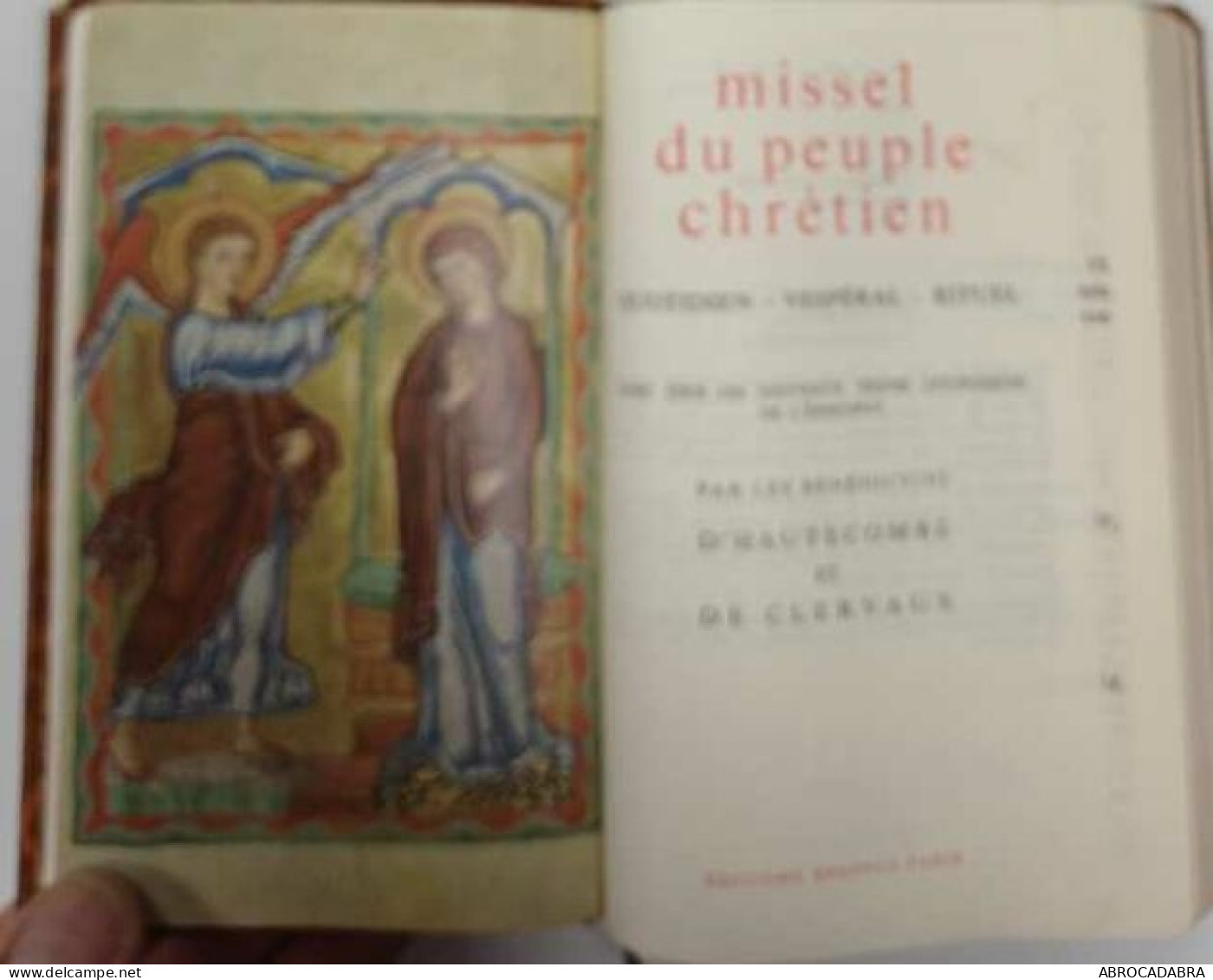 Missel Du Peuple Chrétien Quotidien-vespéral-rituel - Godsdienst