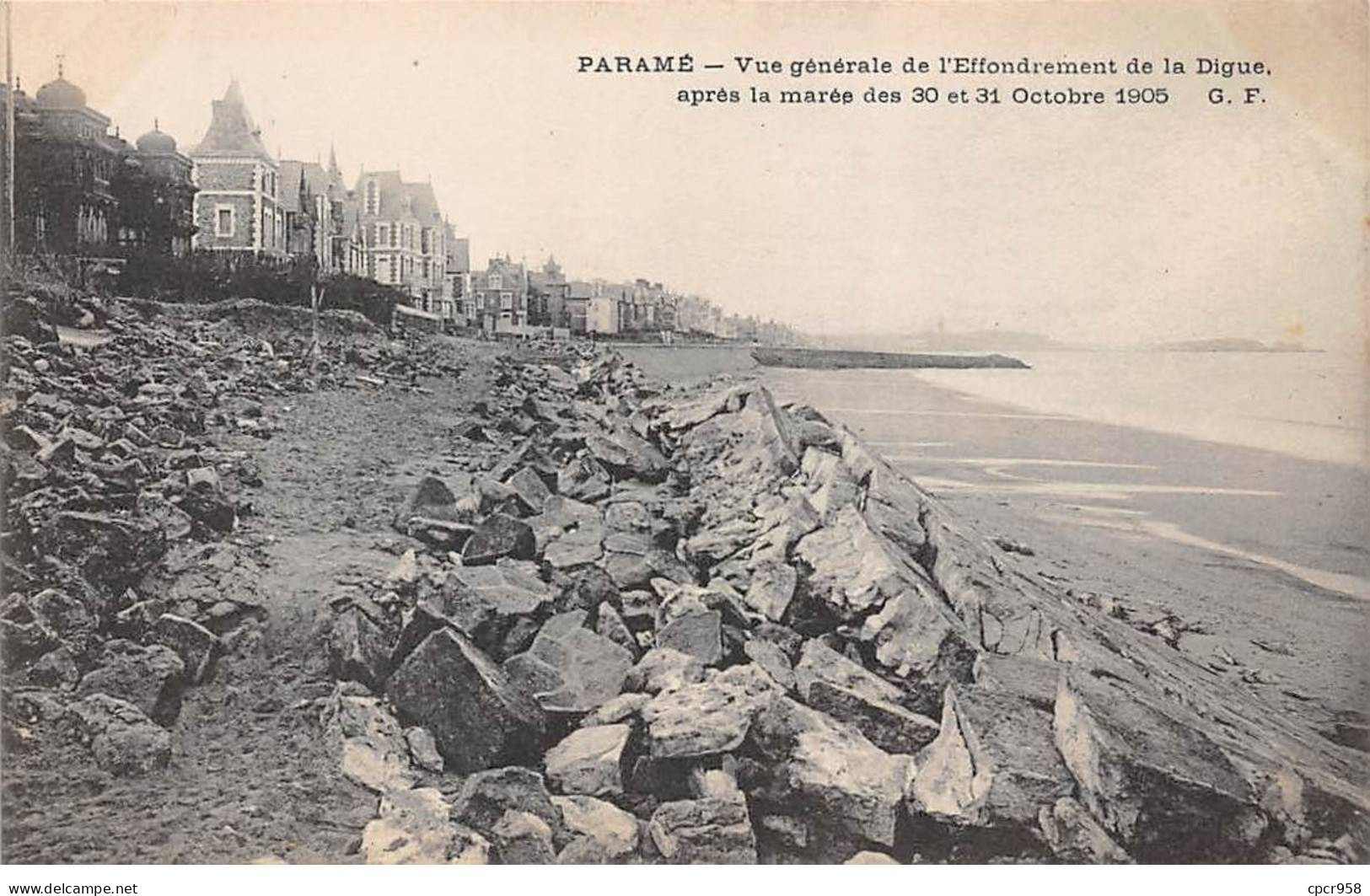 35 - PARAME - SAN52674 - Vue Générale De L'Effondrement De La Digue - Après La Marée Des 30 Et 31 Octobre 1905 - Parame