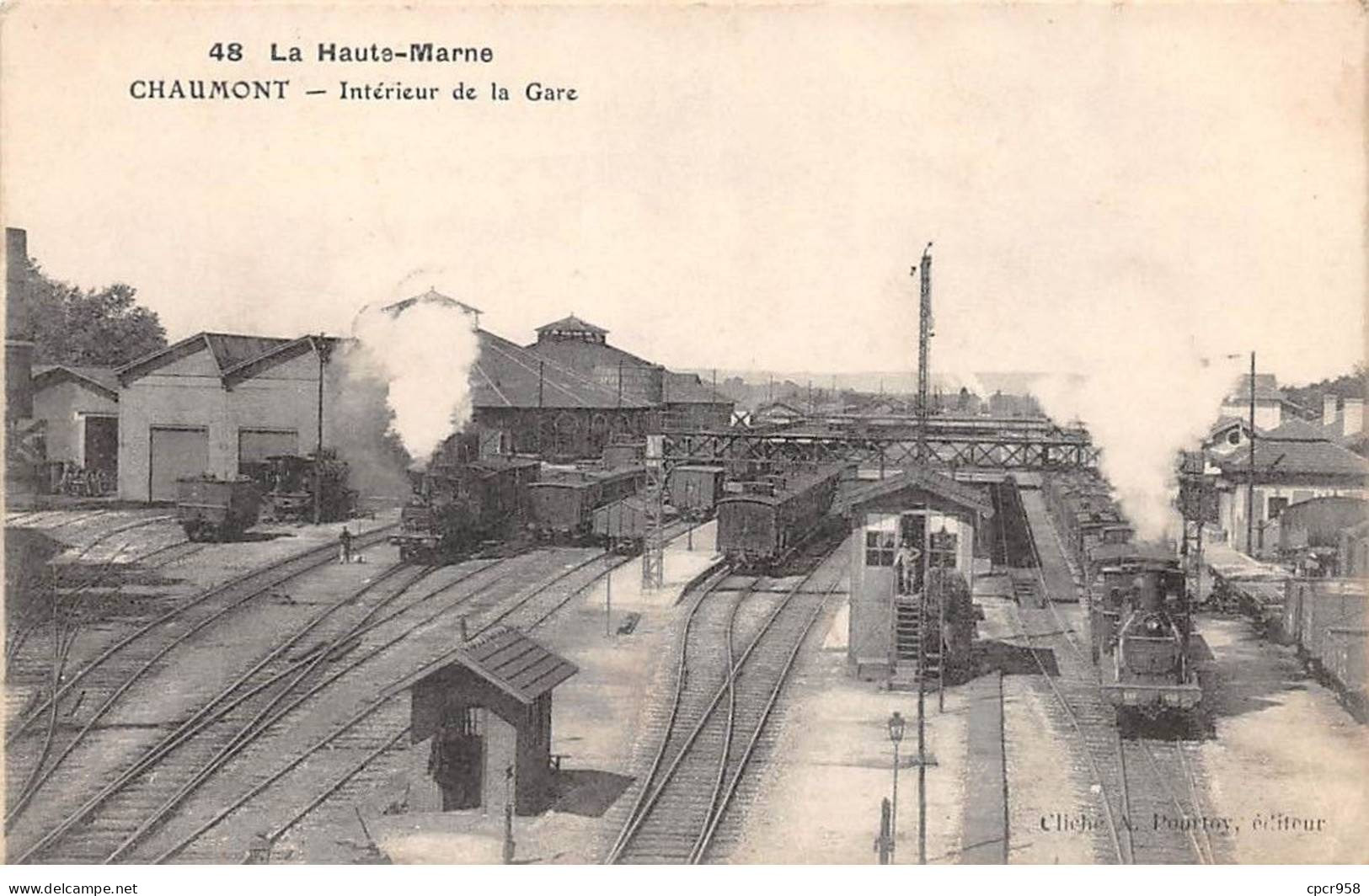 52 - CHAUMONT - SAN52885 - Intérieur De La Gare - Train - Chaumont