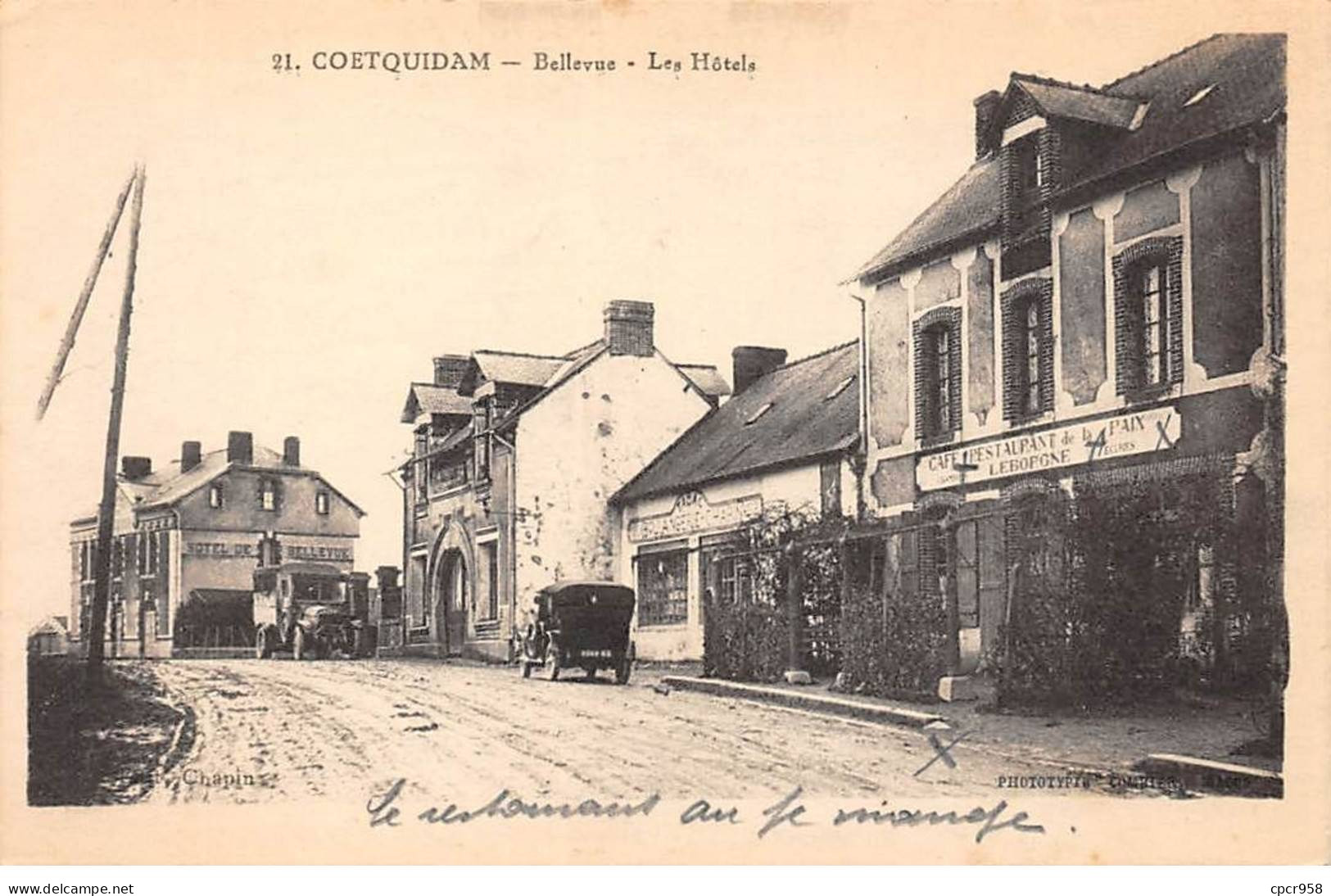 56 - COETQUIDAM - SAN52949 - Bellevue - Les Hôtels - Guer Coetquidan