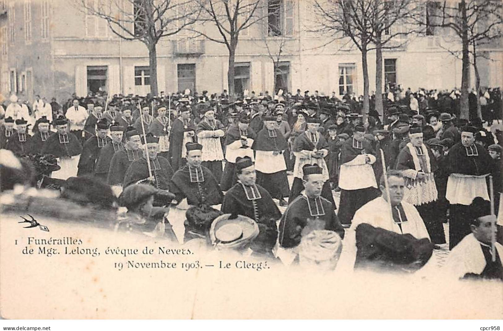 58 - NEVERS - SAN52966 - Funérailles De Mgr Lelong, Evêque De Nevers - 19 Novembre 1903 - Le Clergé - Nevers