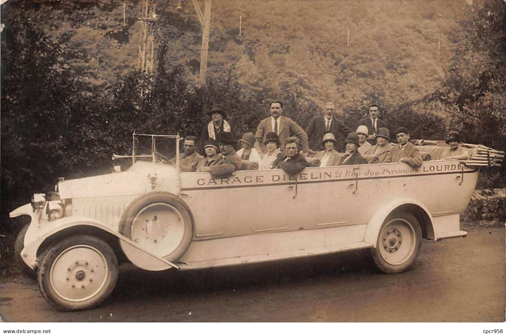 65 - N°84332 - GAVARNIE - Touristes Dans Un Autobus à Toit Ouvert - Carte Photo - Gavarnie