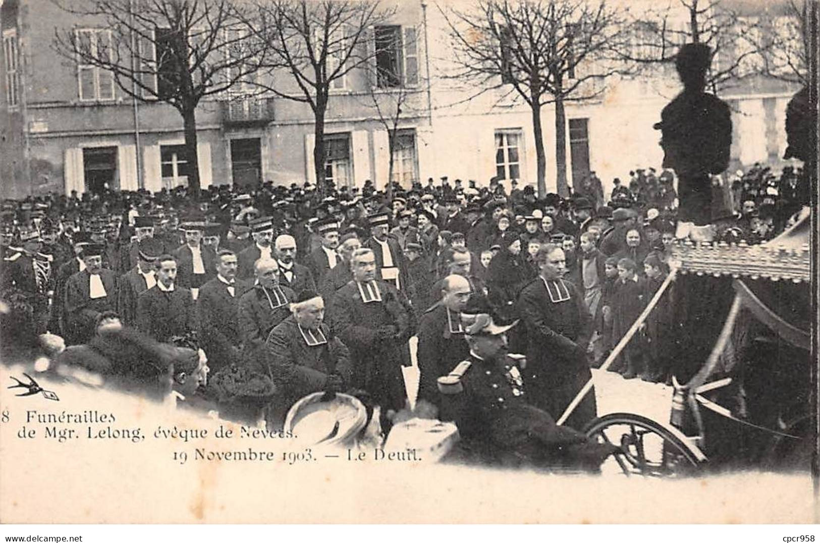 58 - NEVERS - SAN52967 - Funérailles De Mgr Lelong, Evêque De Nevers - 19 Novembre 1903 - Le Deuil - Nevers