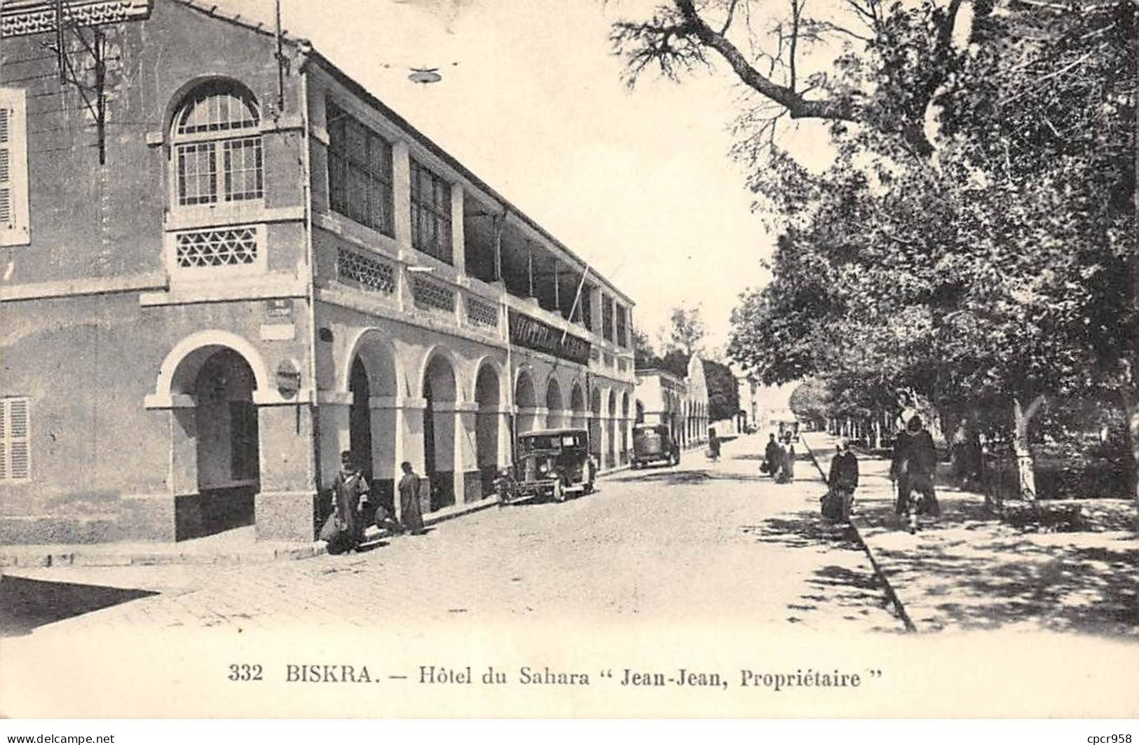 ALGERIE - SAN50108 - Biskra - Hôtel Du Sahara "Jean Jean, Propriétaire" - Biskra