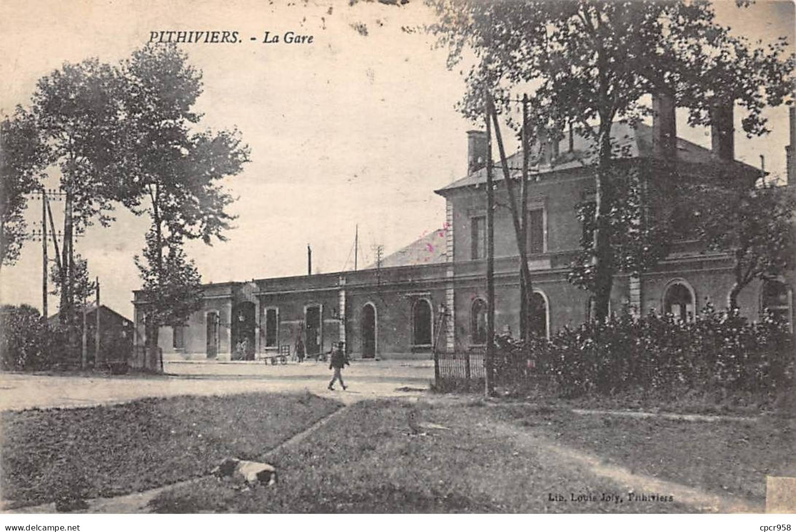 45 - PITHIVIERS - SAN50458 - La Gare - Cachet Militaire - Pithiviers