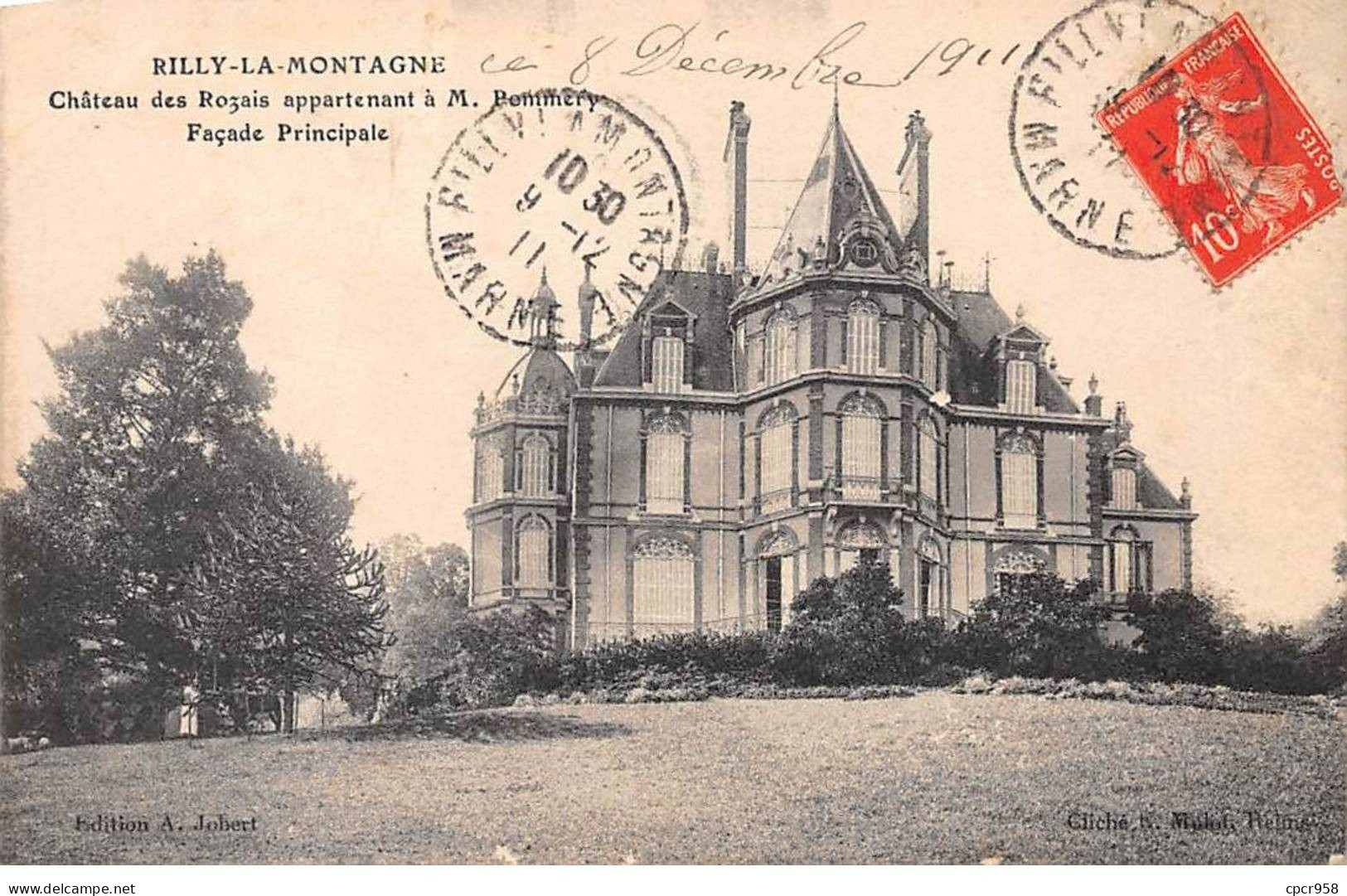 51 - RILLY LA MONTAGNE - SAN50490 - Chalet Des Rozais Appartenant à M Pommery - Façade Principale - Rilly-la-Montagne