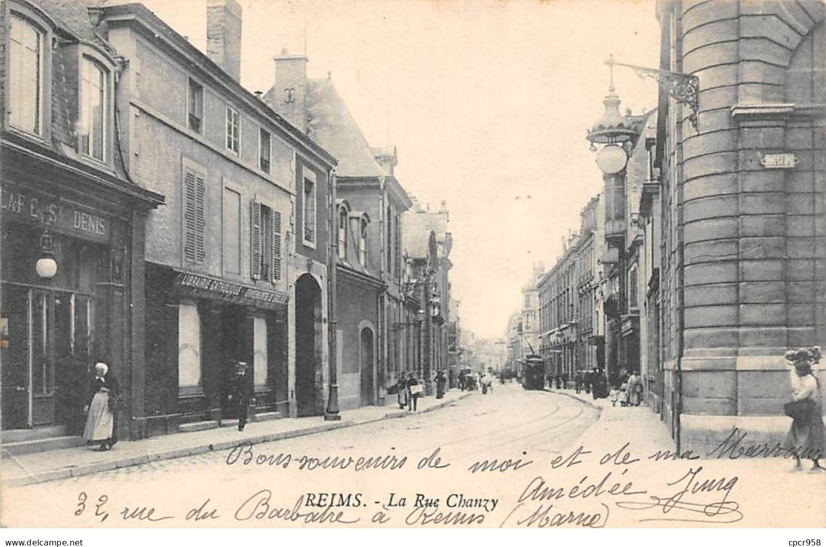 51 - REIMS - SAN50499 - La Rue Chanzy - Reims