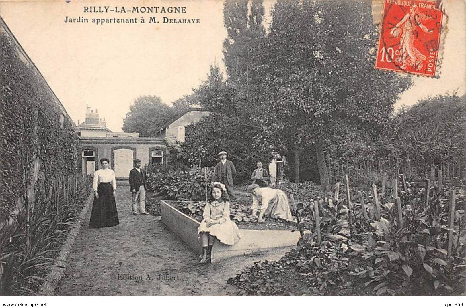 51 - RILLY LA MONTAGNE - SAN50509 - Jardin Appartenant à M Delahaye - Rilly-la-Montagne