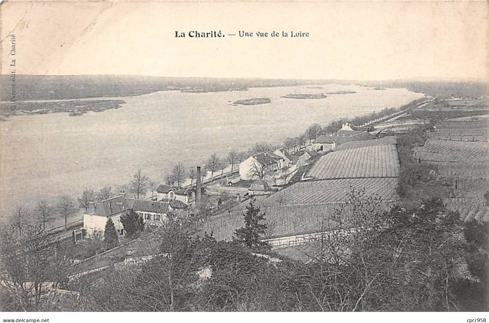 58 - LA CHARITE - SAN50562 - Une Vue De La Loire - En L'état - Décollée - La Charité Sur Loire
