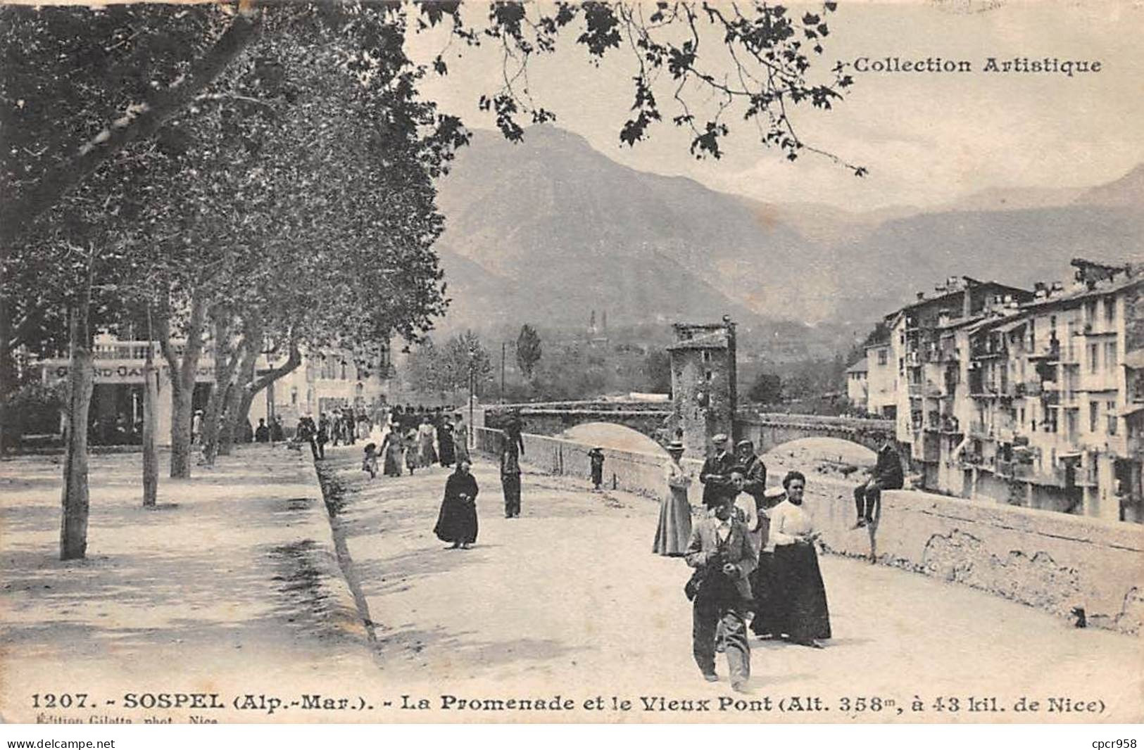 06 -  SOSPEL - SAN52360 - La Promenade Et Le Vieux Pont - Sospel