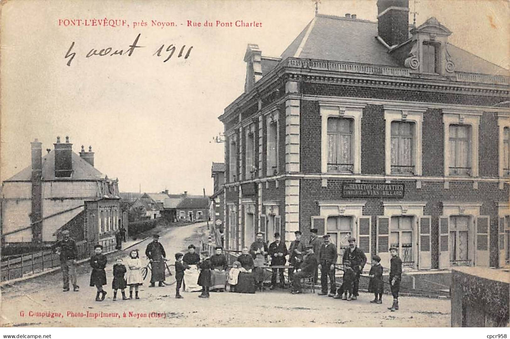 14 - PONT L EVEQUE - SAN52412 - Rue Du Pont Charlet - Pont-l'Evèque