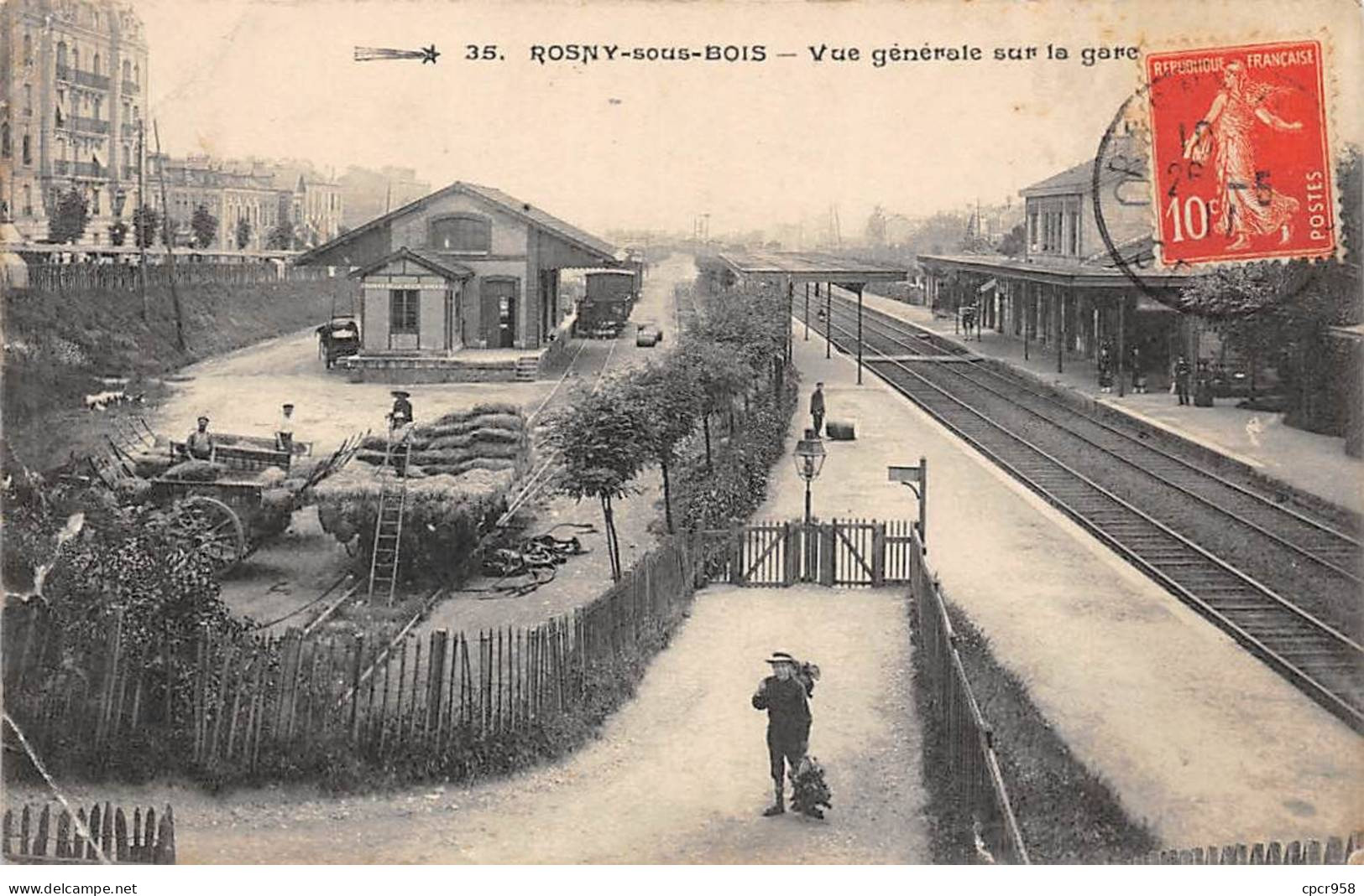 93 - ROSNY SOUS BOIS - SAN47055 - Vue Générale Sur La Gare - En L'état - Rosny Sous Bois