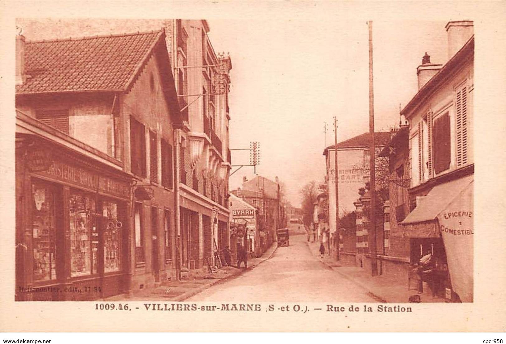 94 - VILLIERS SUR MARNE - SAN47070 - Rue De La Station - Villiers Sur Marne