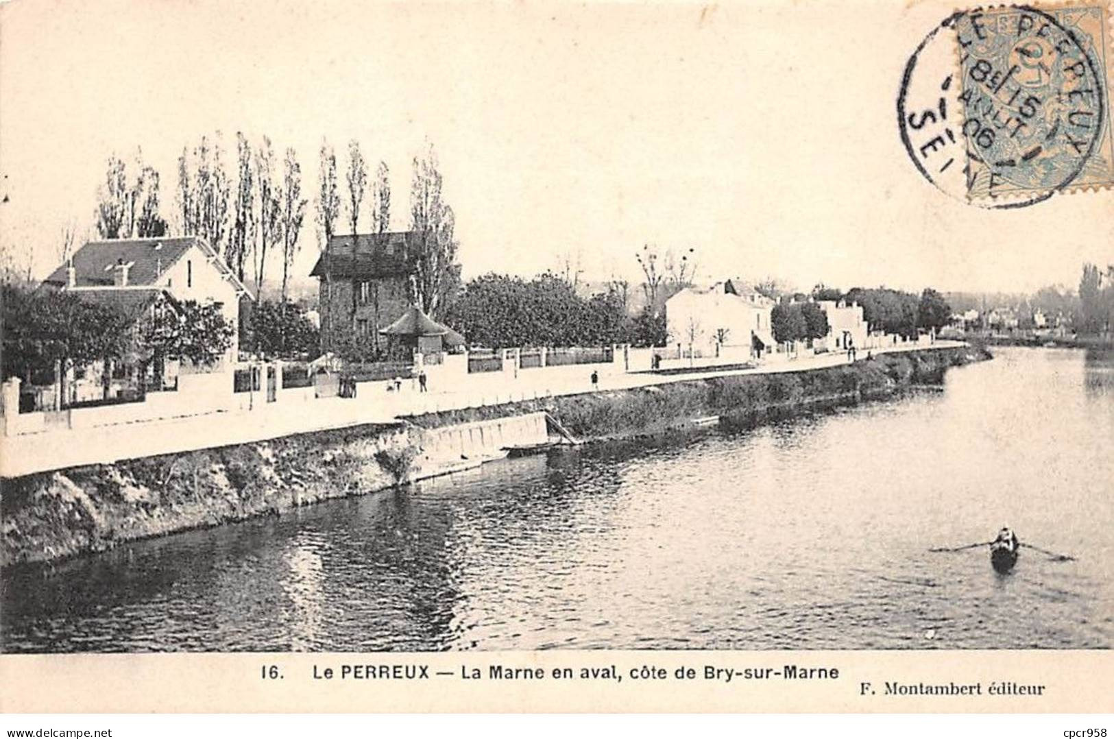 94 - LE PERREUX - SAN47075 - La Marne En Aval - Côte De Bry Sur Marne - Le Perreux Sur Marne