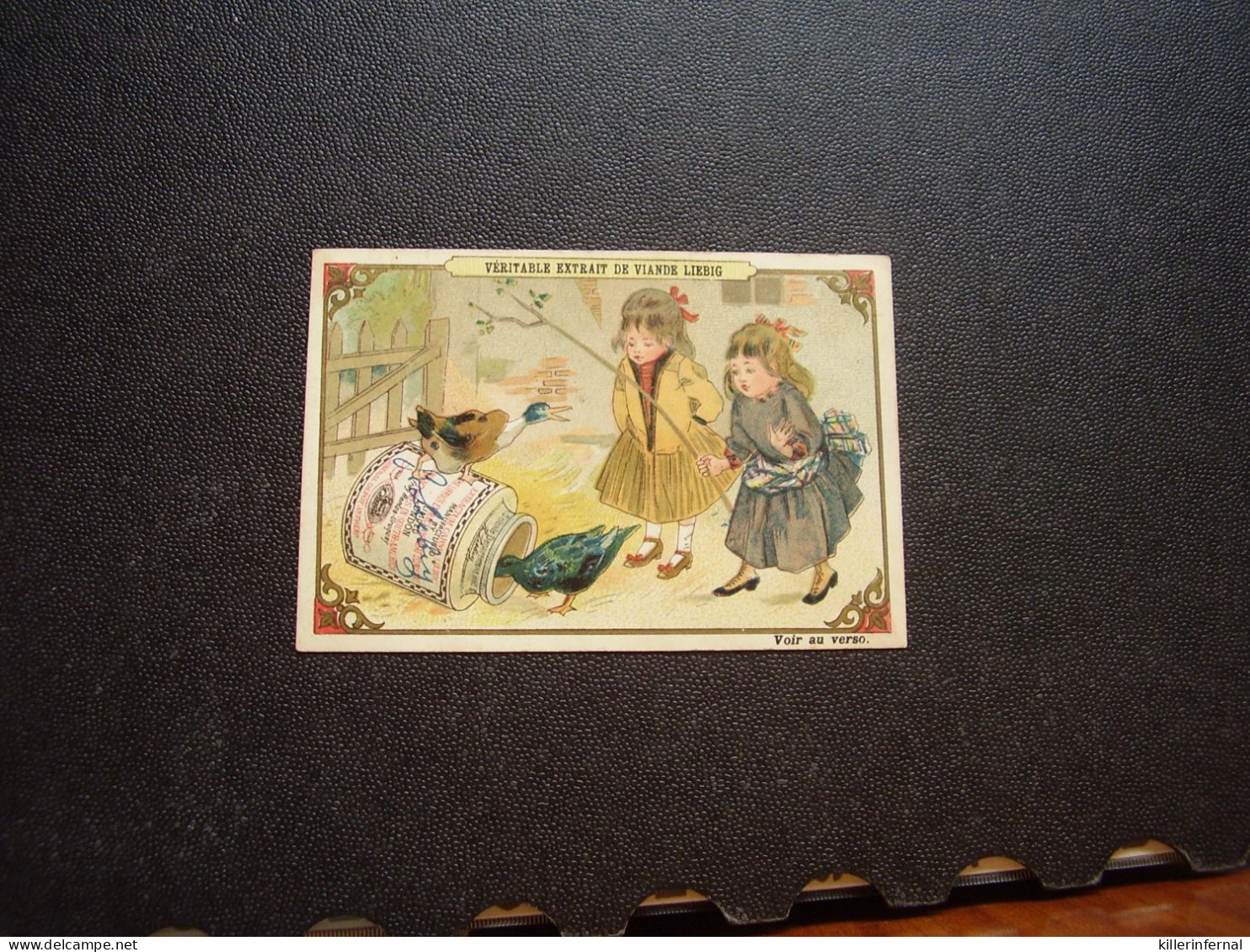 Original Old Card Chromo Liebig S 196 Enfants Canards - Liebig